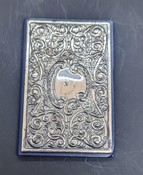 Silver Fronted Address Book Stamped 925